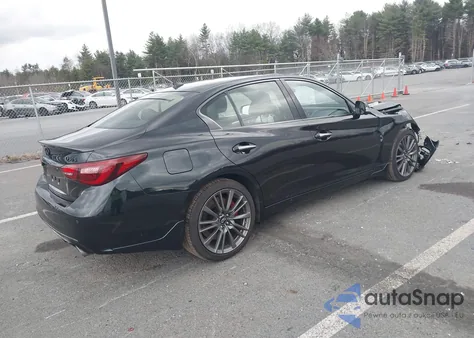 2024 Infiniti Q50 Red Sport 400 Awd z USA, uszkodzony, nr VIN JN1FV7DR2RM680442